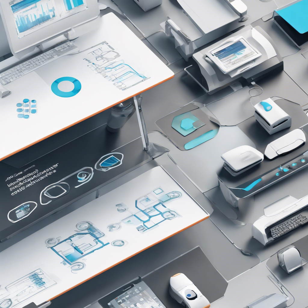 a laptop computer sitting on top of a desk